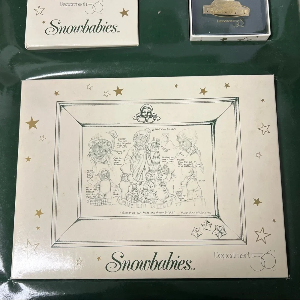Vintage Dept 56-Snowbabies-Friendship Club 1998-1999 Collectors Box